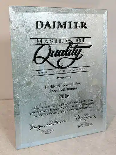 Daimler Masters of Quality 2016 Award